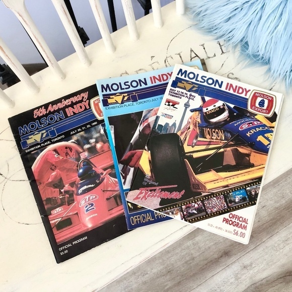 Molson Indy, Official Programs, Vintage 90s, Set of 3, Exhibition Place, Toronto - Picture 1 of 9